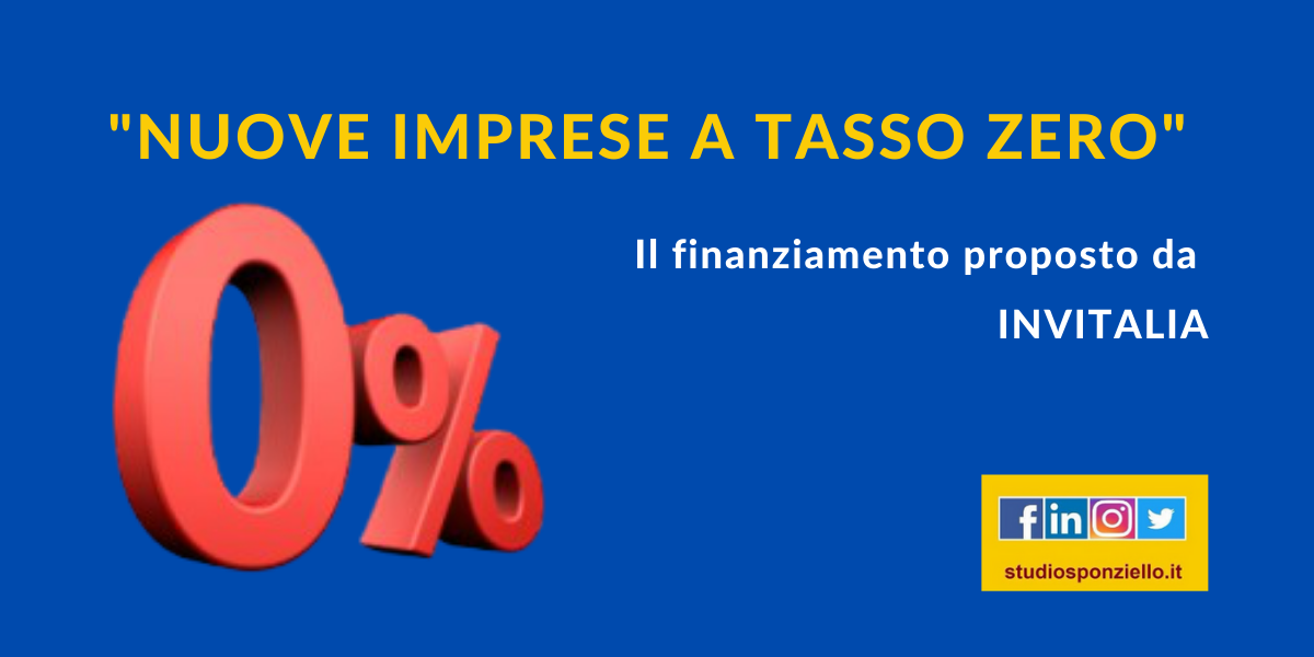 nuove imprese a tasso zero invitalia