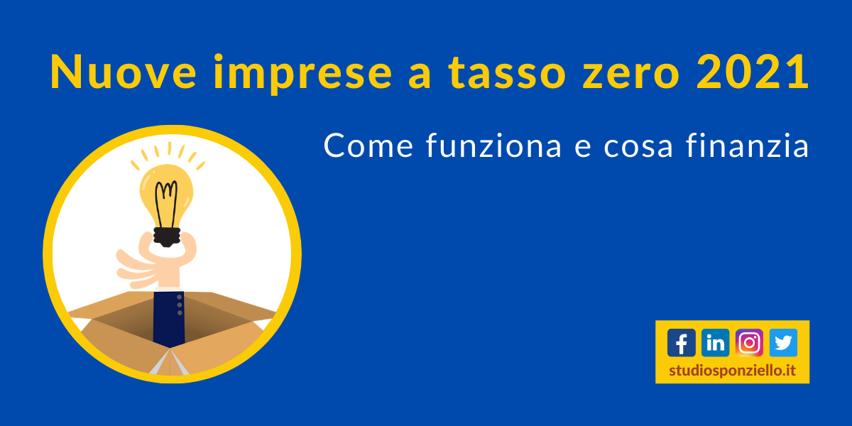 nuove imprese a tasso zero 2021 come funziona