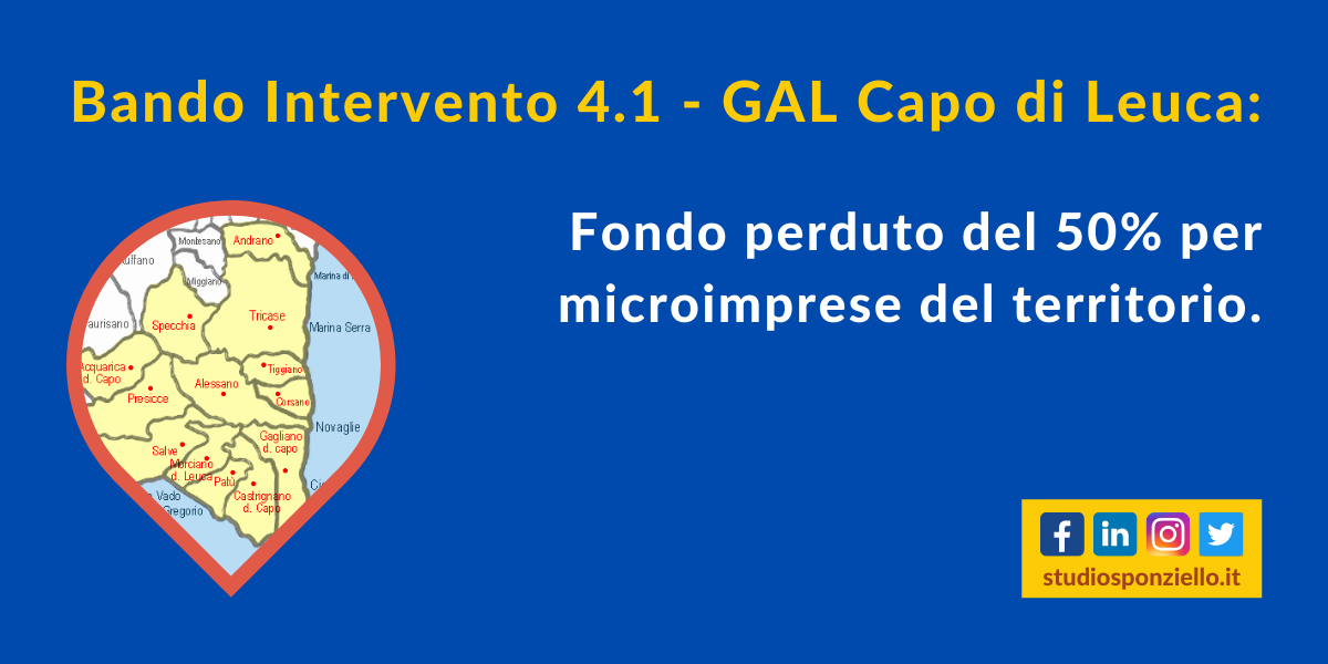 bando intervento 4.1 gal capo di leuca