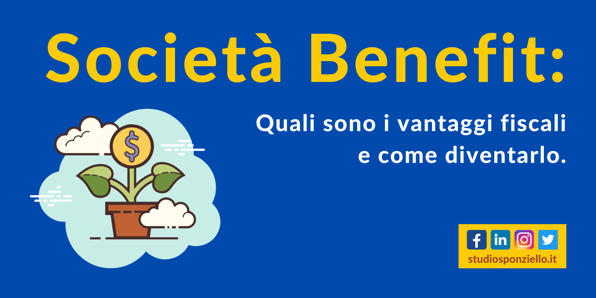 società benefit vantaggi fiscali